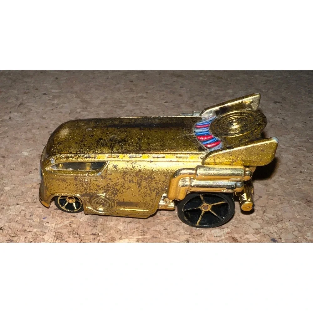 Hot Wheels Star Wars C-3PO Character‎ Car Kids 1:64 Gold Good Die-Cast CGM45